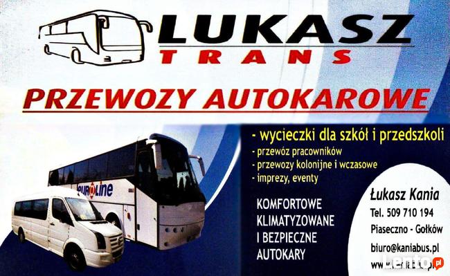 Wynajem autokarów, busów- Piaseczno, Warszawa
