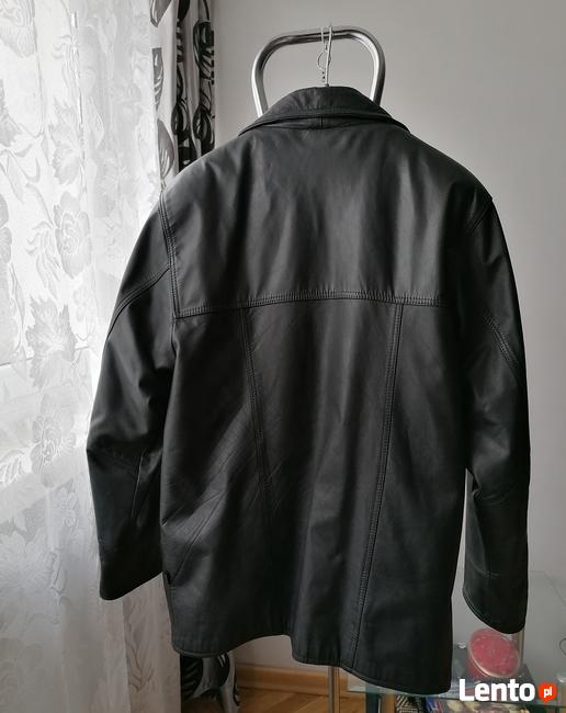 KURTKA SKÓRZANA MĘSKA CZARNA KLASYCZNA * MAREL * R.L/XL