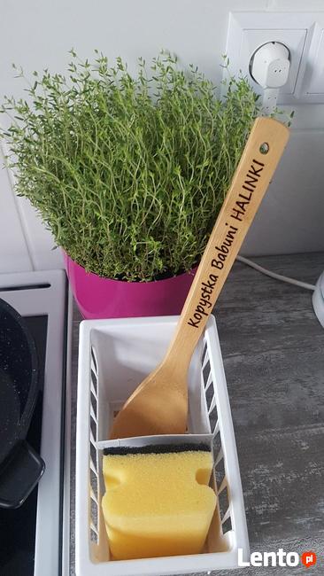 Łyżka łopatka KOPYSTKA drewniana bambusowa GRAWER NA ZAMÓWIE