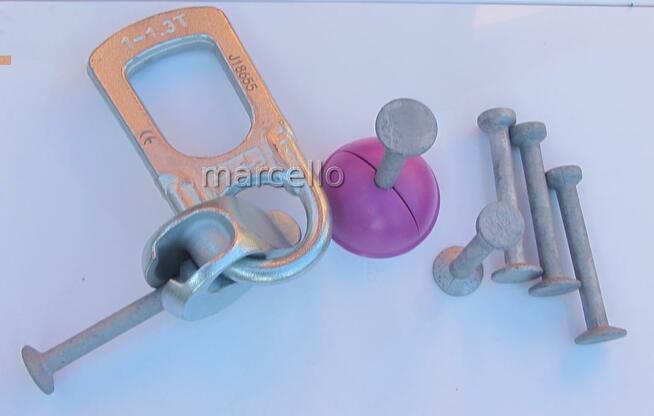 Hak kulowy, kotwa z głowicą kulową