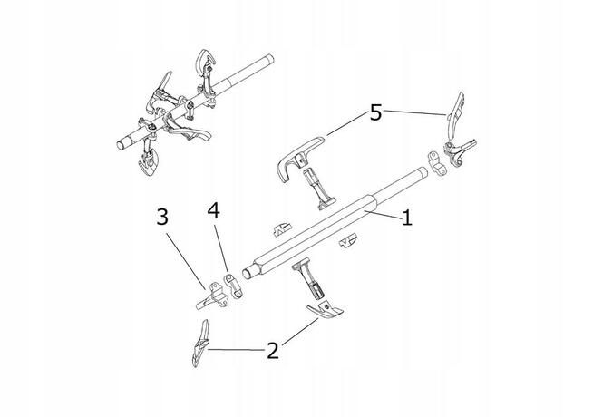 Uchwyt mieszadła ramię do zbiornika Brinkmann