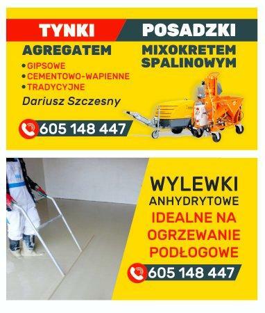 Wylewki anhydrytowe Posadzki mixokretem Tynki maszynowe