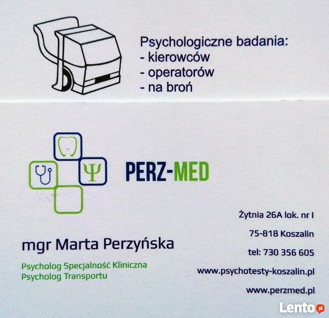 Psychotechniczne Badania Kierowców i Operatorów w Koszalinie