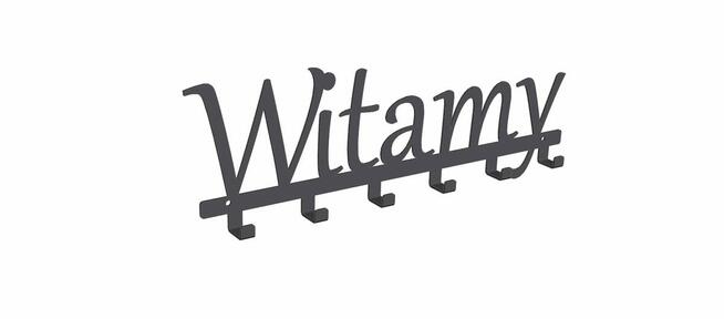 Wieszak ścienny na ubrania model Witamy 1