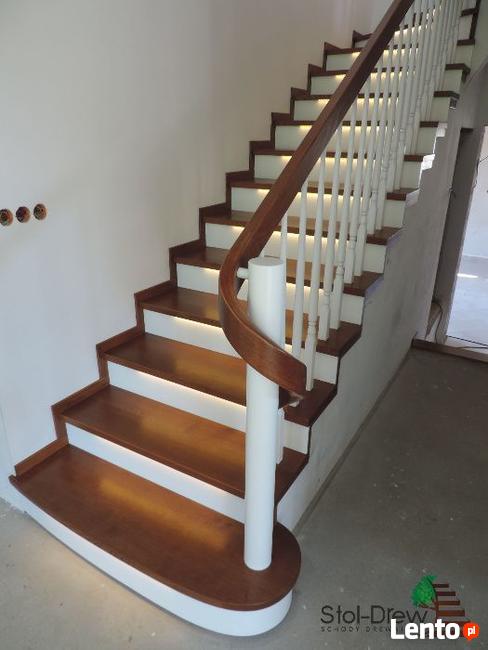 Schody drewniane - na Beton - Samonośne - Podłogi - PRZEMYŚL