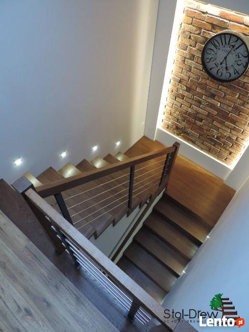 Schody drewniane - na Beton - Samonośne - Podłogi - PRZEMYŚL