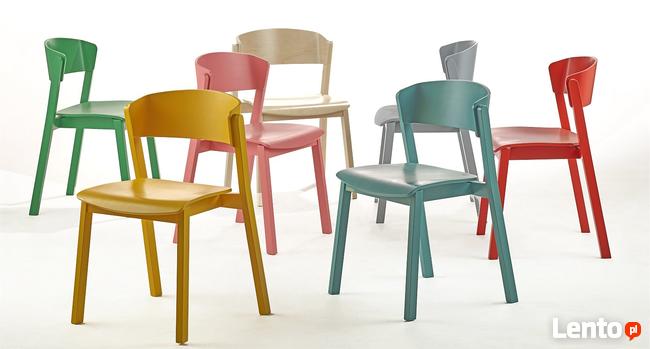 Sztaplowane nowoczesne krzesła restauracyjne CAVA ala Merano
