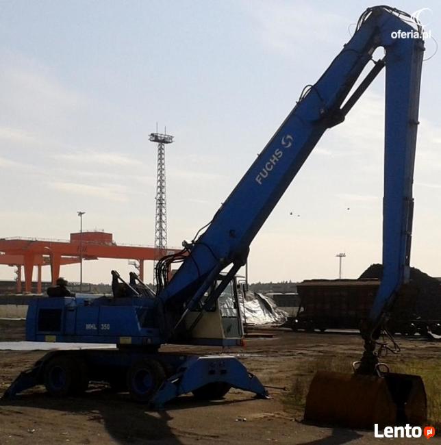 Wynajem koparki kołowej, przeładunkowej Fuchs MHL 350
