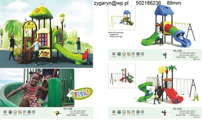 Sprzedaż place zabaw, siłownie, zabawki.