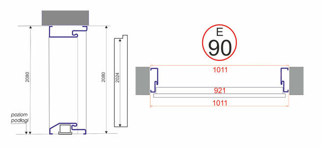 Polskie drzwi wejściowe AF 3, 41 PEŁNE INOX