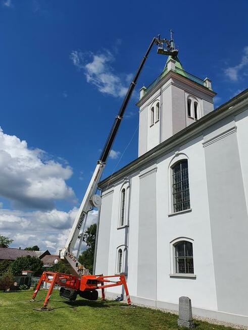 Wynajem zwyżek podnośników koszowych do 46m dźwig 100t