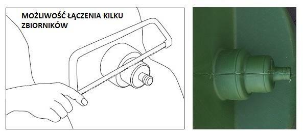 Zbiornik na wodę deszczówkę 1000l zbiornik naziemny
