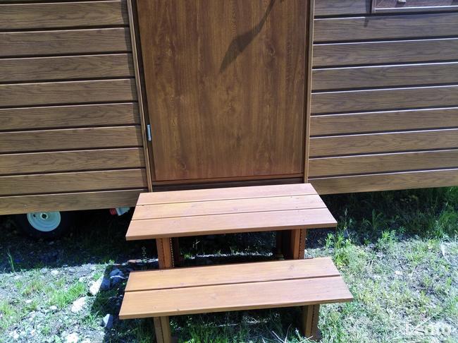 Schodki schody domek holenderski mobilny modrzew syberyjski