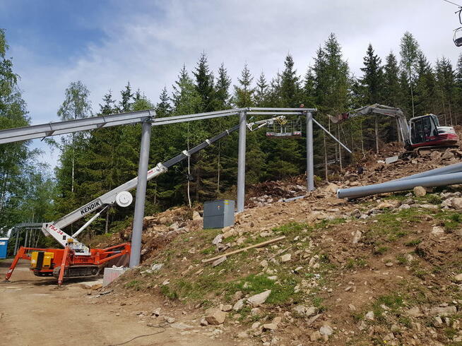 Wynajem zwyżek podnośników koszowych do 46m dźwig 100t