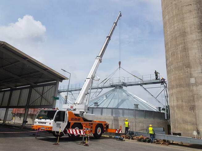 Wynajem zwyżek podnośników koszowych do 46m dźwig 100t