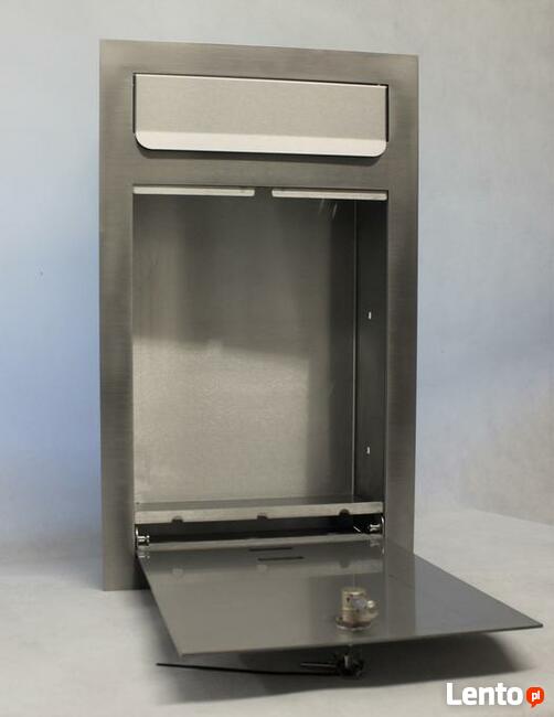 Skrzynka na listy - w całości INOX - WPUSZCZANA W MUR