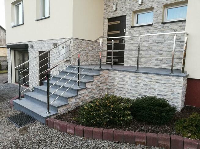 Balustrady ze stali nierdzewnej, szklane, balkony, schody