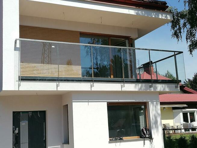 Balustrady ze stali nierdzewnej, szklane, balkony, schody