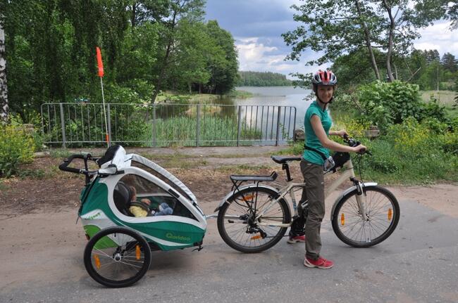 Skup przyczepek rowerowych wózków do rowerów