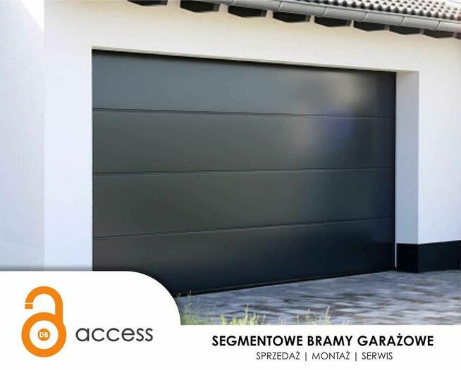 Brama garażowa segmentowa z napędem - DOSTAWA 0 zł!