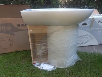 szafka z umywalką impuls naroznikowa komplet koło