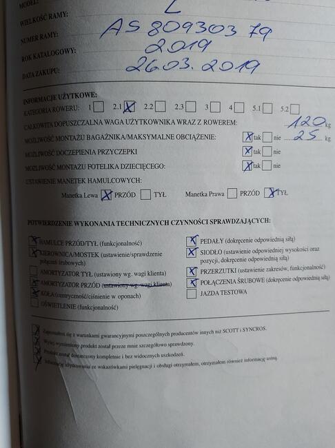 Scott Scale 960 koła 29/2.2