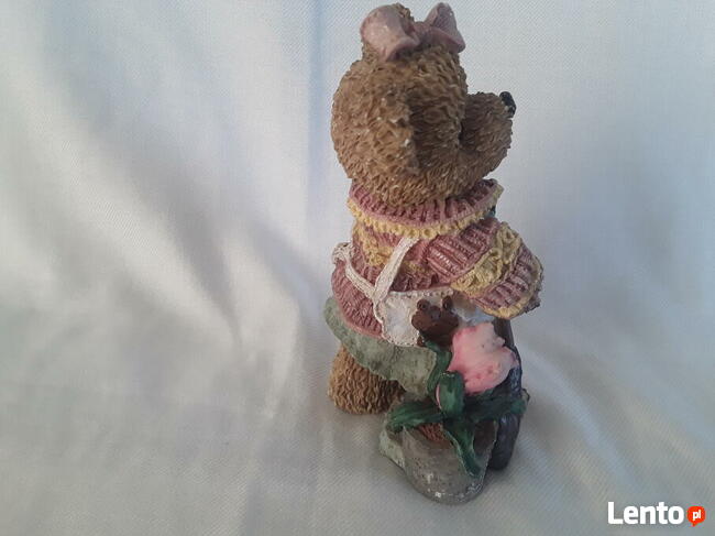 Miś misia ogrodniczka kwiat łopatka