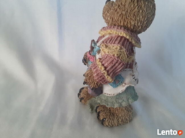 Miś misia ogrodniczka kwiat łopatka