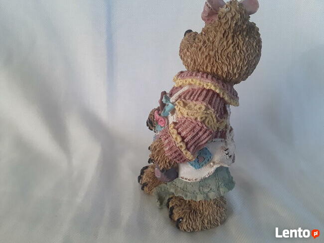 Miś misia ogrodniczka kwiat łopatka