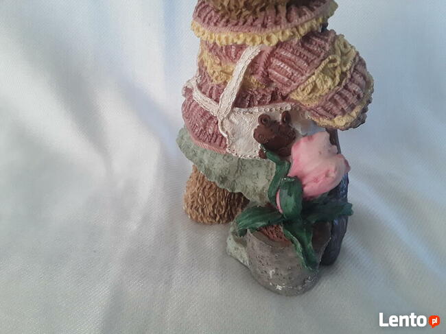 Miś misia ogrodniczka kwiat łopatka