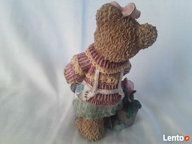 Miś misia ogrodniczka kwiat łopatka