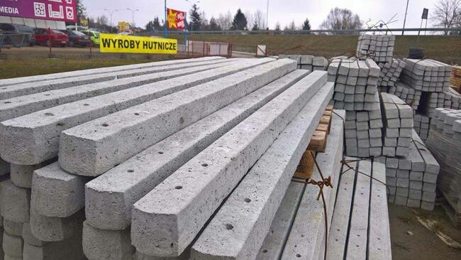 Słupki betonowe do siatki leśniej 2,30 i 2,70