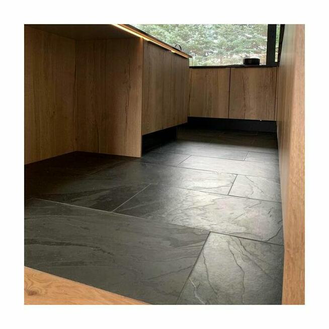 Płytki Łupek Panther Black naturalny 80x40x1,2 cm