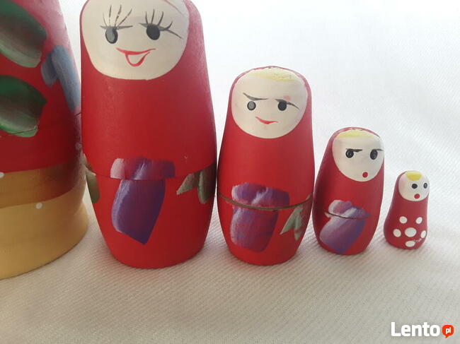 Figurka matrioszka baba w babie 5 części