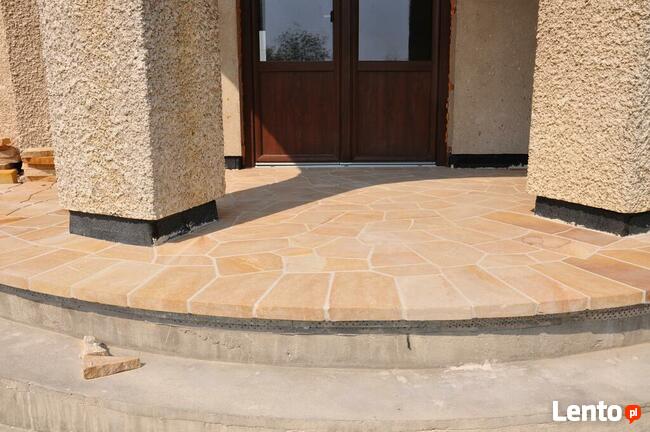 Kamień na ścieżki ścieżkowy cięty ogrodowy na schody