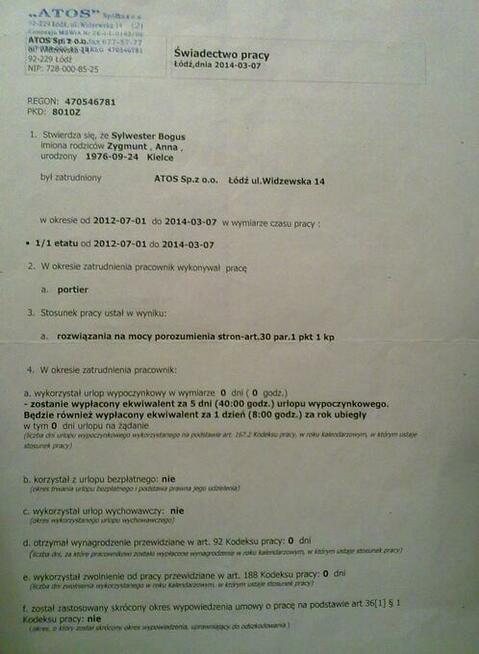 Niepełnosprawny z j. angielskim szuka pracy w ochronie