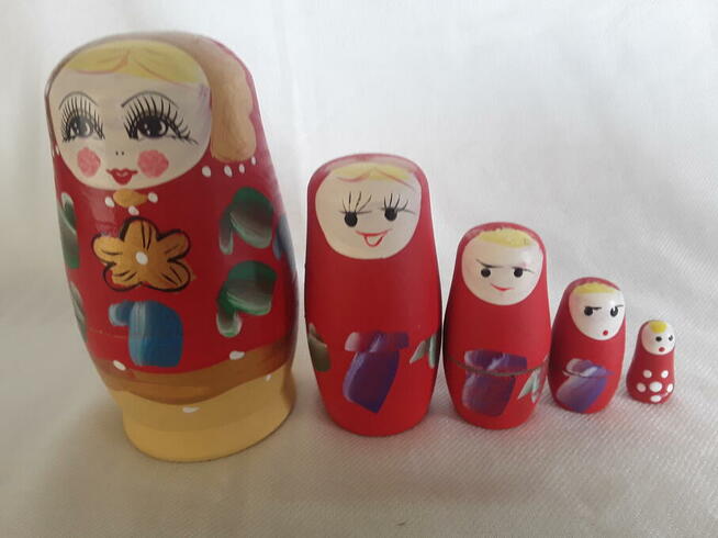 Figurka matrioszka baba w babie 5 części
