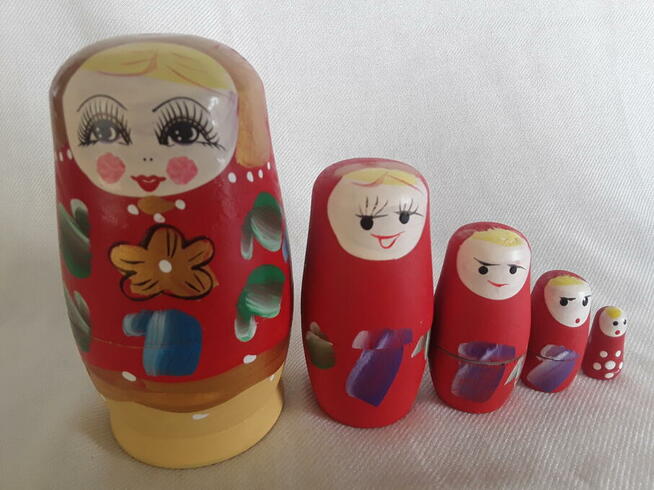 Figurka matrioszka baba w babie 5 części