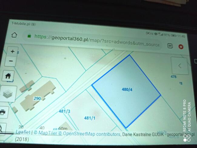 Działka budowlano-rolna 3021mkw.B-RIIIa JezioroBabińskie