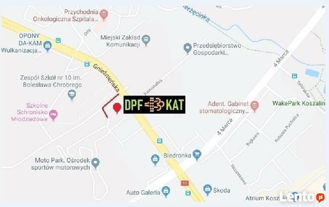 Koszalin na miejscu Czyszczenie, Regeneracja: DPF FAP, maps