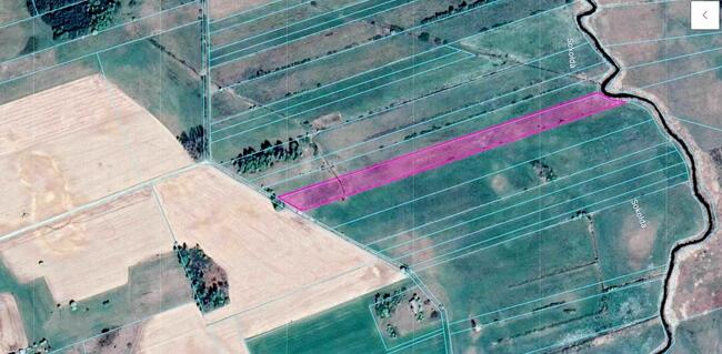 Działka 1,2 ha z własną linią brzegową rzeki Bogusze