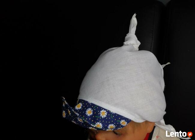 Chusteczki na główke wiązane plus gumki