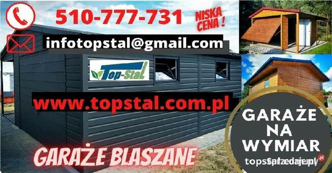 GARAŻ Blaszany DOWOLNY Kolor KAŻDY WYMIAR Profil Zamknięty