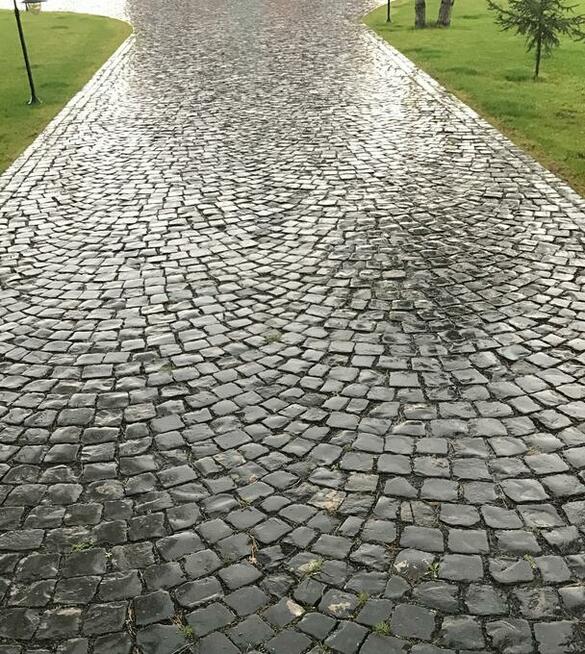 Kostka bazaltowa czarna 10x10 starobruk / Warszawa