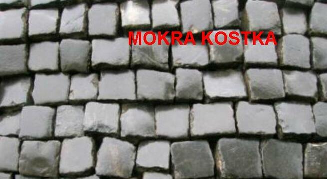 Kostka bazaltowa czarna 10x10 starobruk / Warszawa