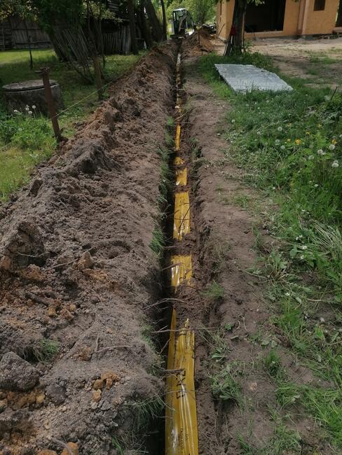 Przyłącza Wod-Kan Gaz Minikoparka Przewierty Pod Drogą