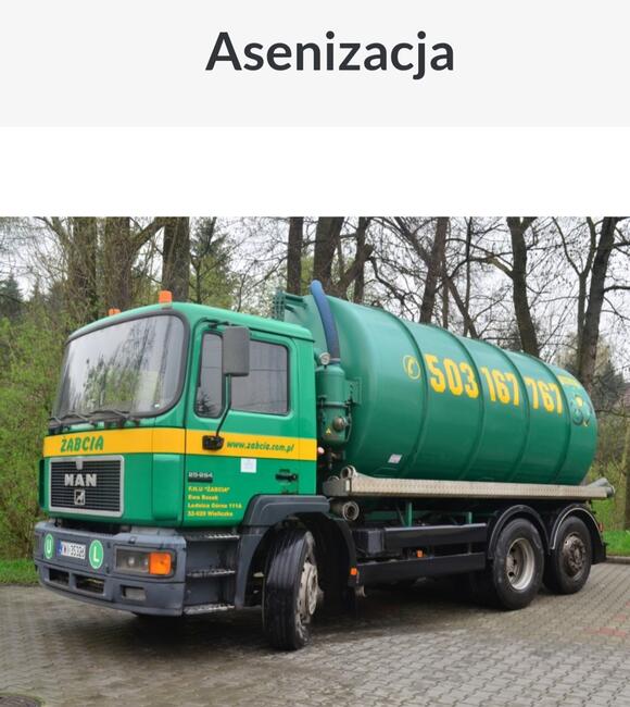 Poszukiwany pomocnik kierowcy w samochodach asenizacyjnych