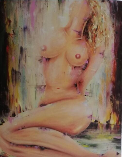 obraz olejny, akt kobiecy