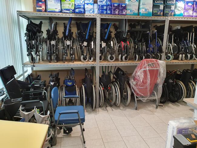 Wypożyczalnia wózki inwalidzkie aluminiowe, wózek rehabilita