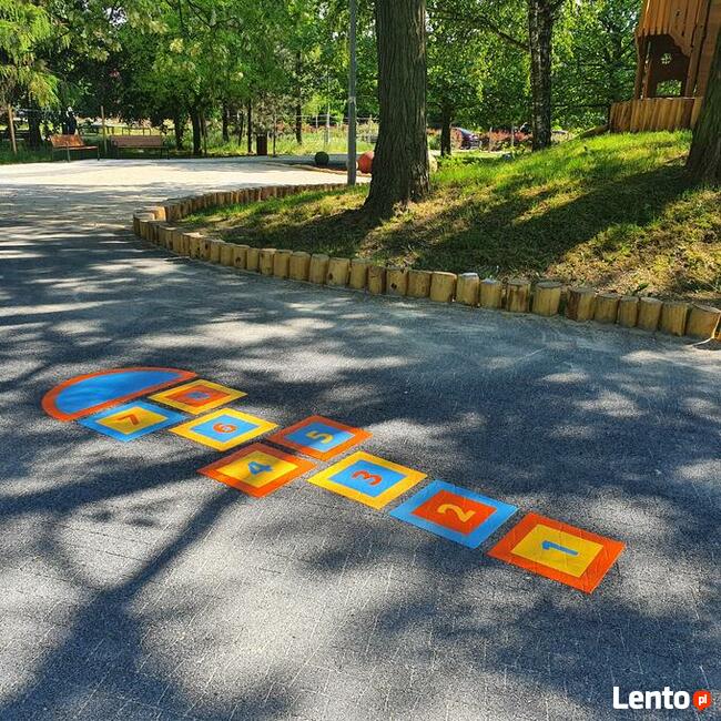 Strefa gier podwórkowych, chodnikowych, asfaltowych